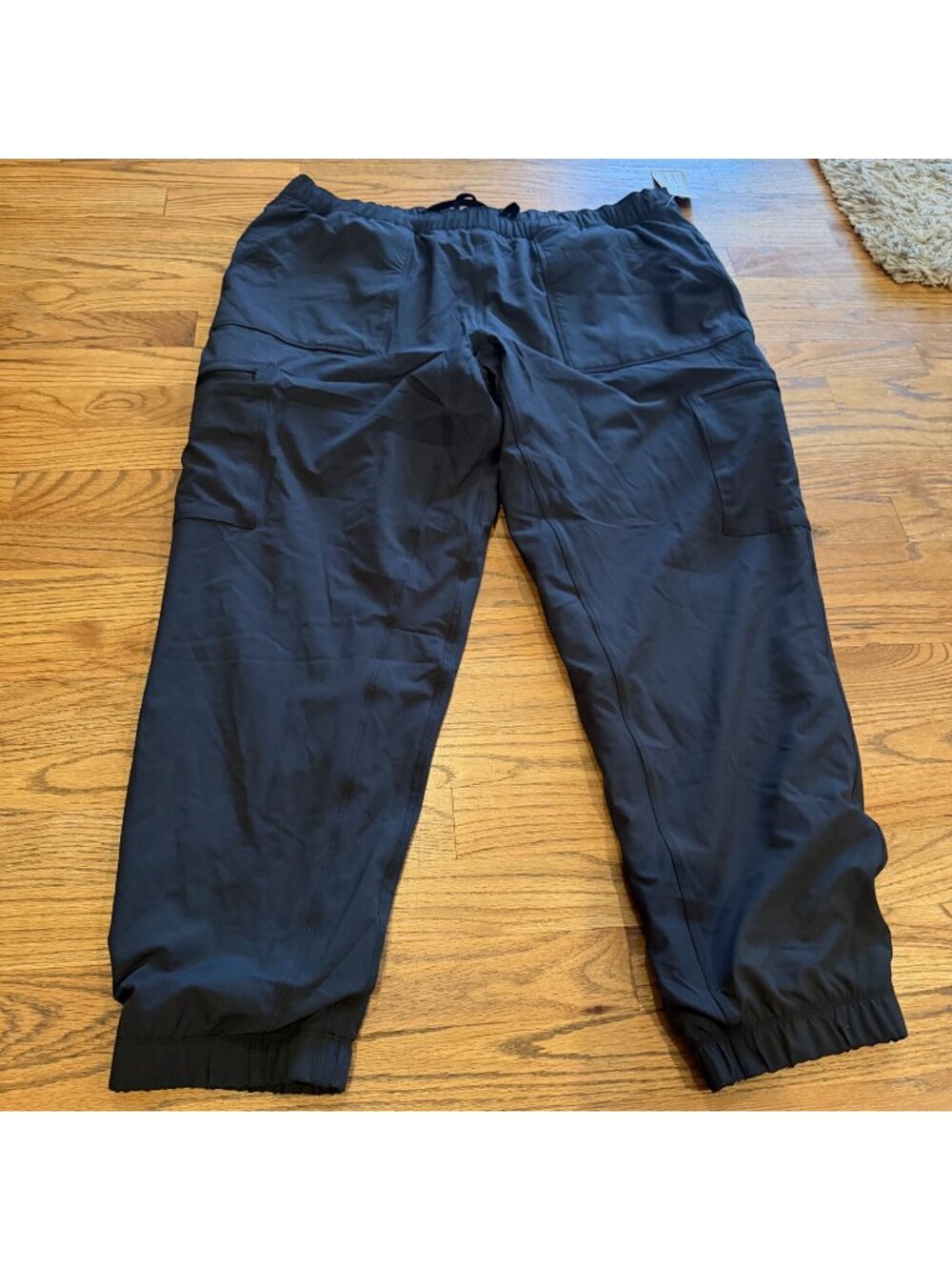 EDDIE BAUER 18W FLEECE LINED JOGGER PANTS BLACK NEW